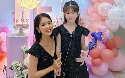 Lê Phương đưa con gái dự tiệc, lời nhắn giản dị bất ngờ khiến khán giả xúc động nhớ đến Quý Bình