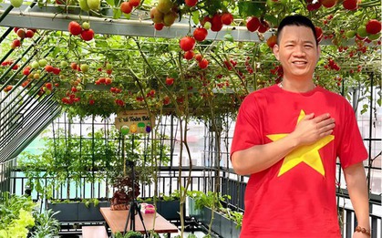 Gửi rau thay lời cảm ơn: Ông bố Hà Nội biến sân thượng thành vườn, tặng nông sản cho người ủng hộ thiện nguyện