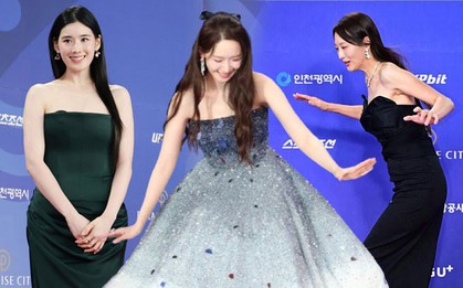 Rồng Xanh nhiều sự cố không tưởng: Cả dàn mỹ nhân vấp ngã không chỉ Yoona, 1 sao nữ còn lộ đồ nhạy cảm