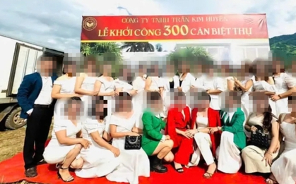 Bức ảnh nữ giám đốc xuất hiện trong lễ khởi công 300 căn biệt thự: Đó là dự án "tự vẽ"