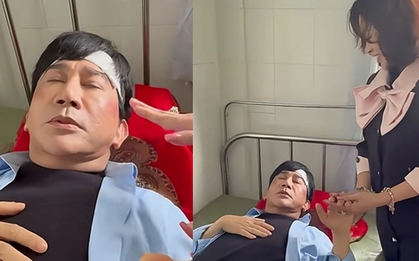 Hình ảnh NSƯT Kim Tử Long nằm viện, đầu băng bó gây xôn xao