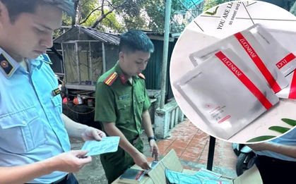 Phát hiện 15.000 mặt nạ dưỡng da nhập lậu tại shop mỹ phẩm ở Hà Nội