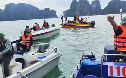 Tìm thấy thêm thi thể người phụ nữ nghi là nạn nhân vụ lật tàu ở vịnh Hạ Long, cách hiện trường 8km