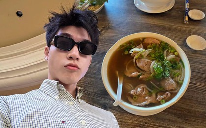 HIEUTHUHAI bất ngờ tuyên bố 1 câu về món phở Việt Nam khi đang ở nước ngoài