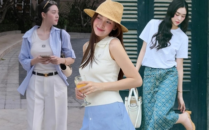 Á hậu Tường San có muôn vàn cách diện áo trắng vừa "hack tuổi" vừa tôn dáng