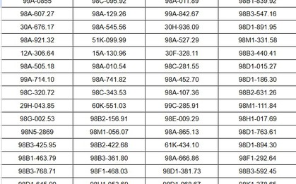 90 chủ xe máy, ô tô vượt đèn đỏ có biển số sau nhanh chóng nộp phạt nguội theo Nghị định 168