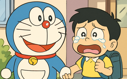 Mượn Doraemon "cỗ máy thời gian" xem thử ngày đầu tiên nhóm bạn Nobita - Shizuka đi học lớp 1, phụ huynh coi mà bồi hồi theo
