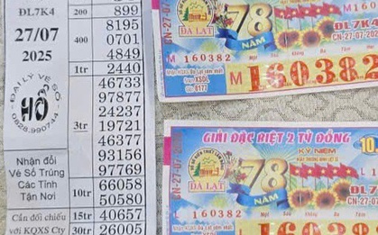 Một ngư dân trúng 4 tờ vé số giải độc đắc sau chuyến đi biển