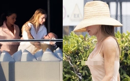 Tranh cãi: David Beckham thân mật quá mức với con gái Harper 14 tuổi, Victoria mặc váy bó không nội y trước mặt các con?