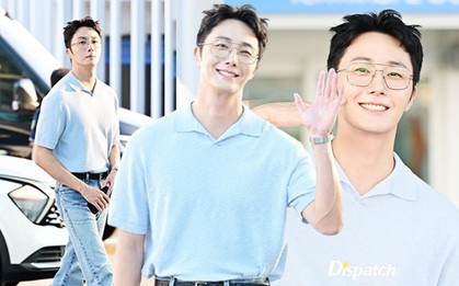 "Rể Việt" Jung Il Woo khởi hành đến TP.HCM, tóc tai lộn xộn mà sao "bảnh" quá trời!