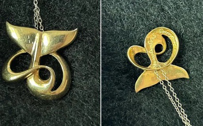 Phát hiện chấn động từ mặt dây chuyền mua tại cửa hàng đồ cũ