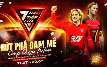 Huyền thoại bóng đá Diego Forlán sẽ đến Việt Nam tham dự sinh nhật 7 tuổi của FC Online