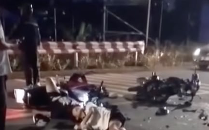 Hai xe máy đối đầu ở TP.HCM, ba người thương vong