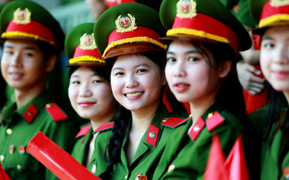 Choáng tỷ lệ 1 "chọi" 80 vào trường công an