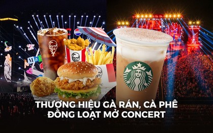Chuyện gì đang diễn ra? Các thương hiệu gà rán, cà phê đồng loạt chi tiền khủng để làm concert