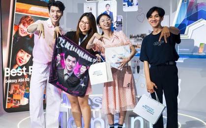 Sài Gòn hóa hồng, mạng xã hội “rần rần” đêm Meet & Greet cùng HIEUTHUHAI và Galaxy A56 5G màu hồng mới