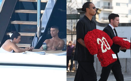 "Tóm gọn" Ronaldo cùng bạn gái sexy trên du thuyền, không đến dự tang lễ Diogo Jota, dân mạng tranh cãi kịch liệt