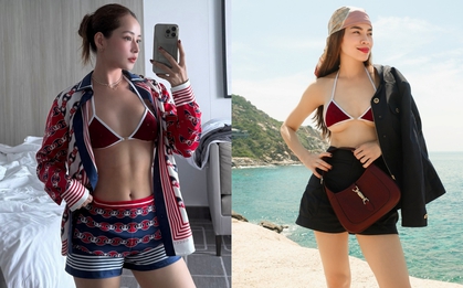 Hà Hồ đọ dáng cực gắt với Chi Pu khi diện bikini bé xíu