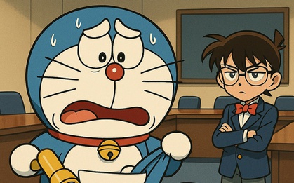 Doraemon mở nhầm cánh cửa thần kỳ, cả nhóm bạn lạc sang thế giới Conan: Kỳ nghỉ hè hỗn loạn nhất từ trước đến nay!