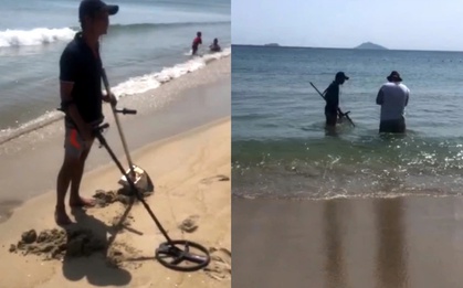 Khách Tây òa khóc khi được người dân giúp tìm lại nhẫn kim cương đánh rơi ở biển Đà Nẵng
