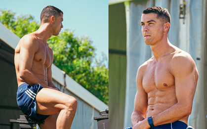 Body 6 múi đẹp như tạc tượng của Ronaldo ở tuổi 40