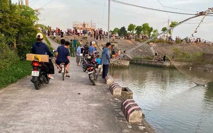 Thâu đêm tìm kiếm nam sinh đi tắm bị đuối nước ở Ninh Bình