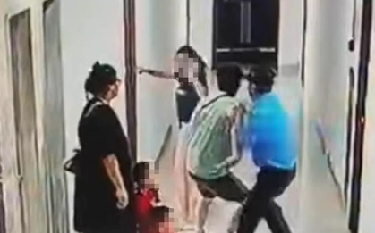 Triệu tập kẻ côn đồ đánh phụ nữ dã man ở sảnh thang máy chung cư Hà Nội