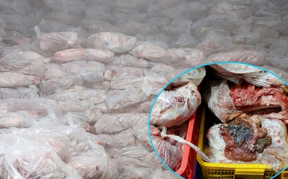 Cận cảnh kho đông lạnh chứa đầy thịt trâu bốc mùi hôi thối: Số lượng đầu vào lên tới vài nghìn tấn, đã sản xuất 400 tấn thịt trâu gác bếp trong 5 năm