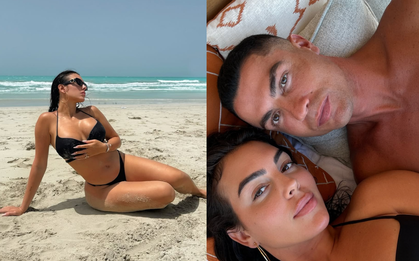 Vợ sắp cưới của Ronaldo - Georgina Rodriguez visual cực đỉnh, body đồng hồ cát diện bikini mới "bỏng mắt"
