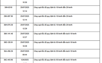 187 xe có biển số sau nhanh chóng nộp phạt nguội theo Nghị định 168: vi phạm cùng 1 lỗi mức phạt lên tới 8 triệu đồng
