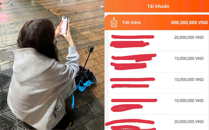 Ảnh chụp màn hình khoản tiết kiệm 800 triệu của cặp vợ chồng công nhân khiến nhiều người nuối tiếc