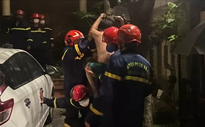 Cứu 5 người khỏi đám cháy bùng phát lúc nửa đêm ở Đà Nẵng