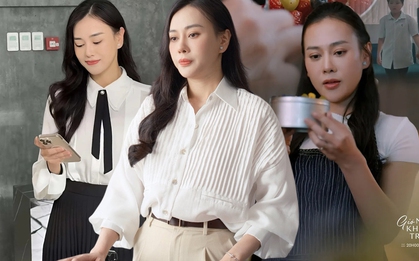 Phương Oanh thăng hạng phong cách, có cả loạt set đồ công sở đẹp mê trong phim mới