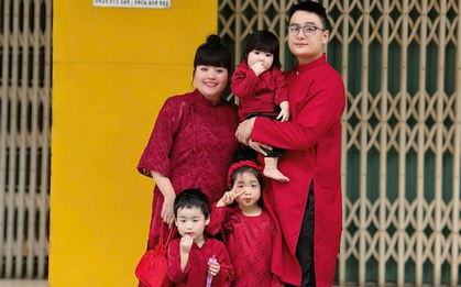 Cặp đôi Đà Nẵng gây sốt mạng khi 3 con đều sinh thường vào ngày 5/9