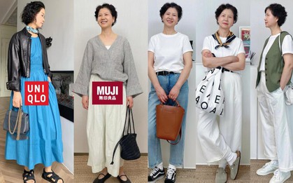 Phụ nữ trung niên mặc hàng hiệu chưa chắc sang, nhưng diện UNIQLO & MUJI là lên hẳn level khí chất