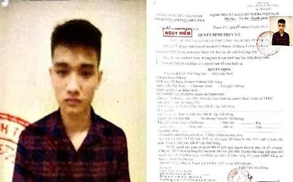 Truy nã Vũ Công Sơn sinh năm 2000