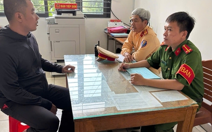 Công an TP HCM truy tìm 1 thanh niên mặc áo Grab đập kính xe tải