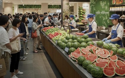 Người dân tại nước châu Á này đang phải xếp hàng vài giờ đồng hồ chỉ để mua dưa hấu đã gọt vỏ: VÌ SAO?