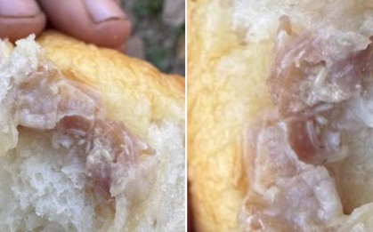 Đang ăn bánh mì, thanh niên sốc nặng khi thấy thứ bên trong