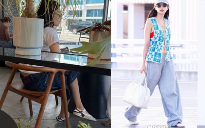 Jennie đang tích cực đẩy trend cho kiểu giày lạ