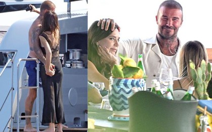 David Beckham bị paparazzi tóm dính "bàn tay hư" với Victoria trước mặt các con