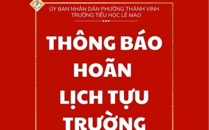 Trường học ở Nghệ An hoãn tựu trường do bão số 5