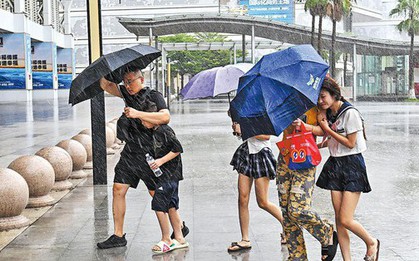 Bão Kajiki (bão số 5) gây mưa lớn, gió mạnh ở nhiều khu vực Trung Quốc