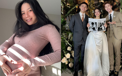 Đặng Tiểu Tô Sa đăng ảnh kể chuyện em bé mãi không chịu ra, đến nỗi "anh trai" Erik cũng phải sốt ruột giùm