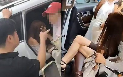Đang đi mua sắm, vợ bắt quả tang chồng ngoại tình ngay trên phố