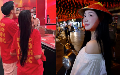 Doãn Hải My, Mai Hà Trang cùng hội hot WAGs diện đẹp, phủ đỏ trang cá nhân mừng A80: Yêu nước vô cùng!