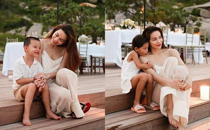 Hồ Ngọc Hà lại có cách rèn con cực hay, tận dụng ngay 1 vật dụng ở vườn: Bảo sao Lisa, Leon đều giỏi giang, ngoan ngoãn thế!