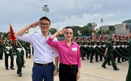 Hai biên tập viên VTV đọc thuyết minh trong lễ diễu binh, diễu hành A80 là ai?