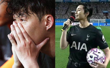 Son Heung-min bật khóc nức nở ngày chia tay Tottenham, tài tử Park Seo Joon đến ôm bạn thân an ủi