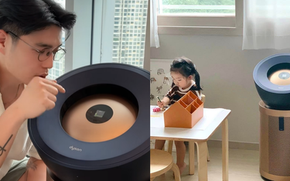 Máy lọc không khí Dyson giá 25 triệu có gì đặc biệt khiến "ông bố quốc dân" Huy Trần chi mạnh tay vì con gái?